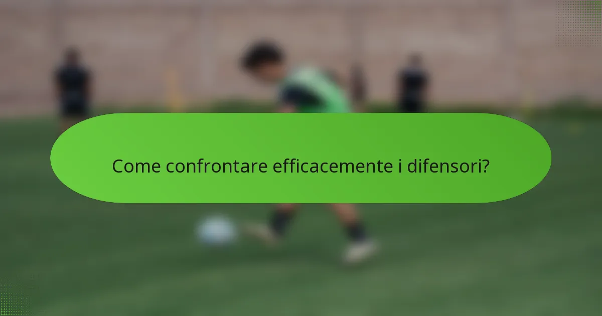 Come confrontare efficacemente i difensori?